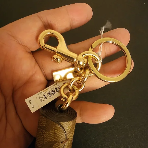 Coach Brown Tassel Keychain - Picture 3 of 4